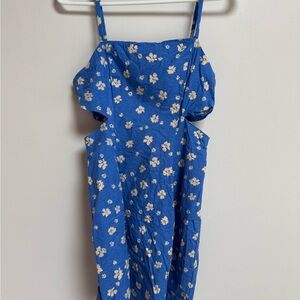 Zara Blue Floral Mini Dress